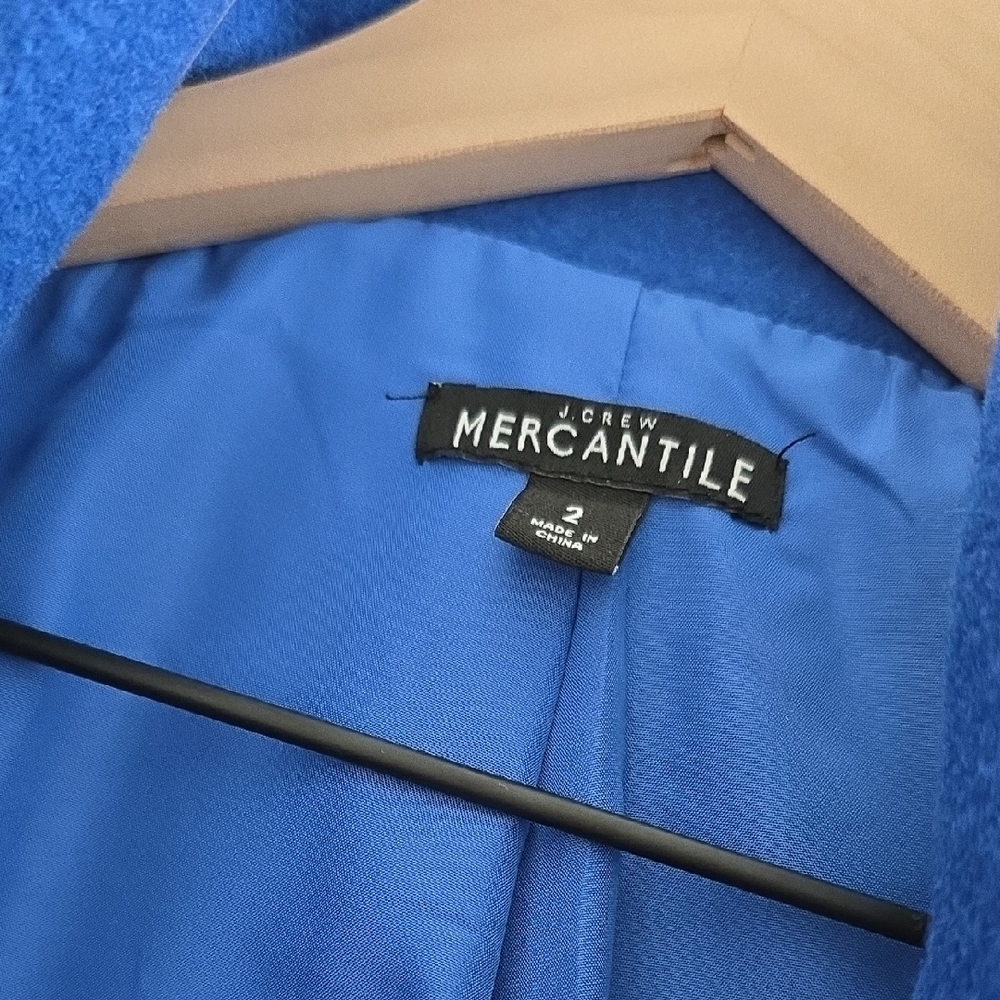 Women's Blue Coat - Picture 3 of 7